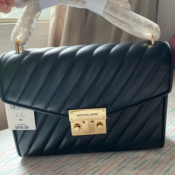 Mk medium rose quilted shoulder bag - Picture 3 of 7